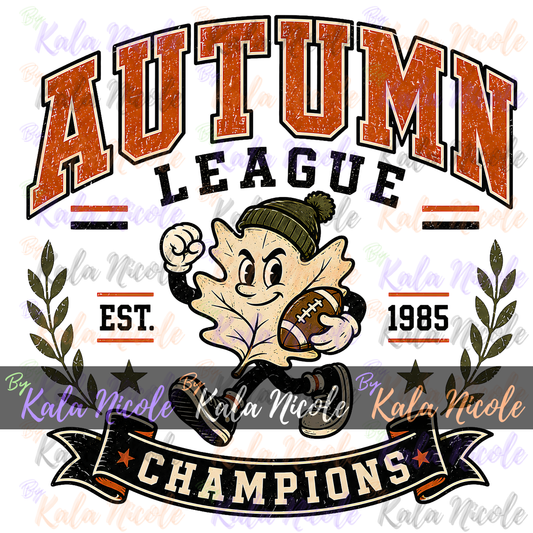 Autumn League PNG | Vintage College PNG