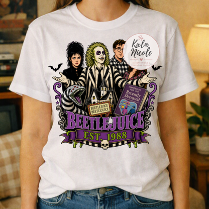 80s Movie Nostalgia PNG | Striped Suit Ghost