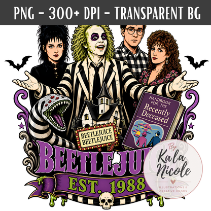 80s Movie Nostalgia PNG | Striped Suit Ghost