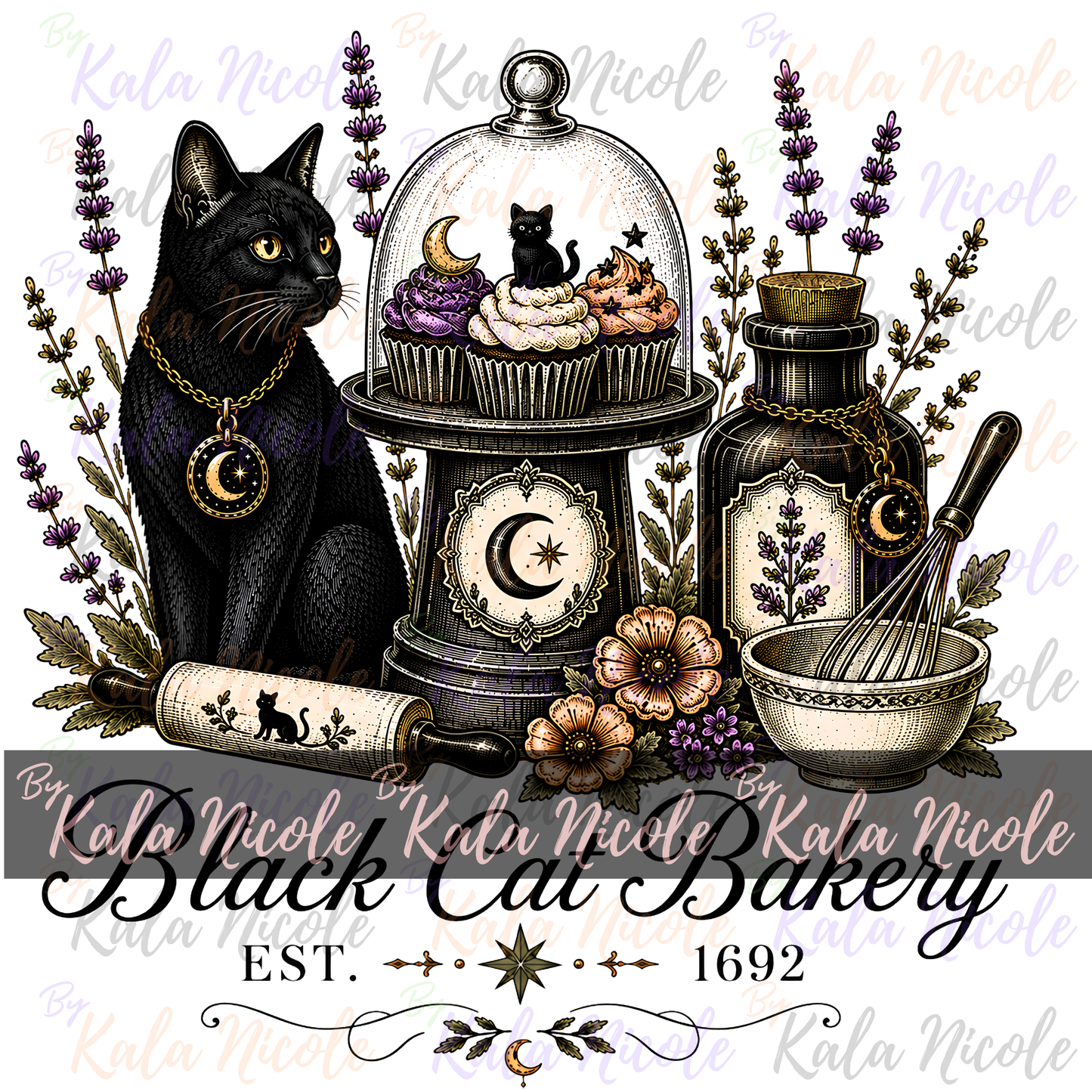 Black Cat Bakery PNG