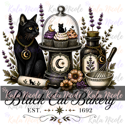 Black Cat Bakery PNG