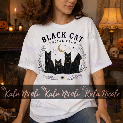 Black Cat Social Club PNG
