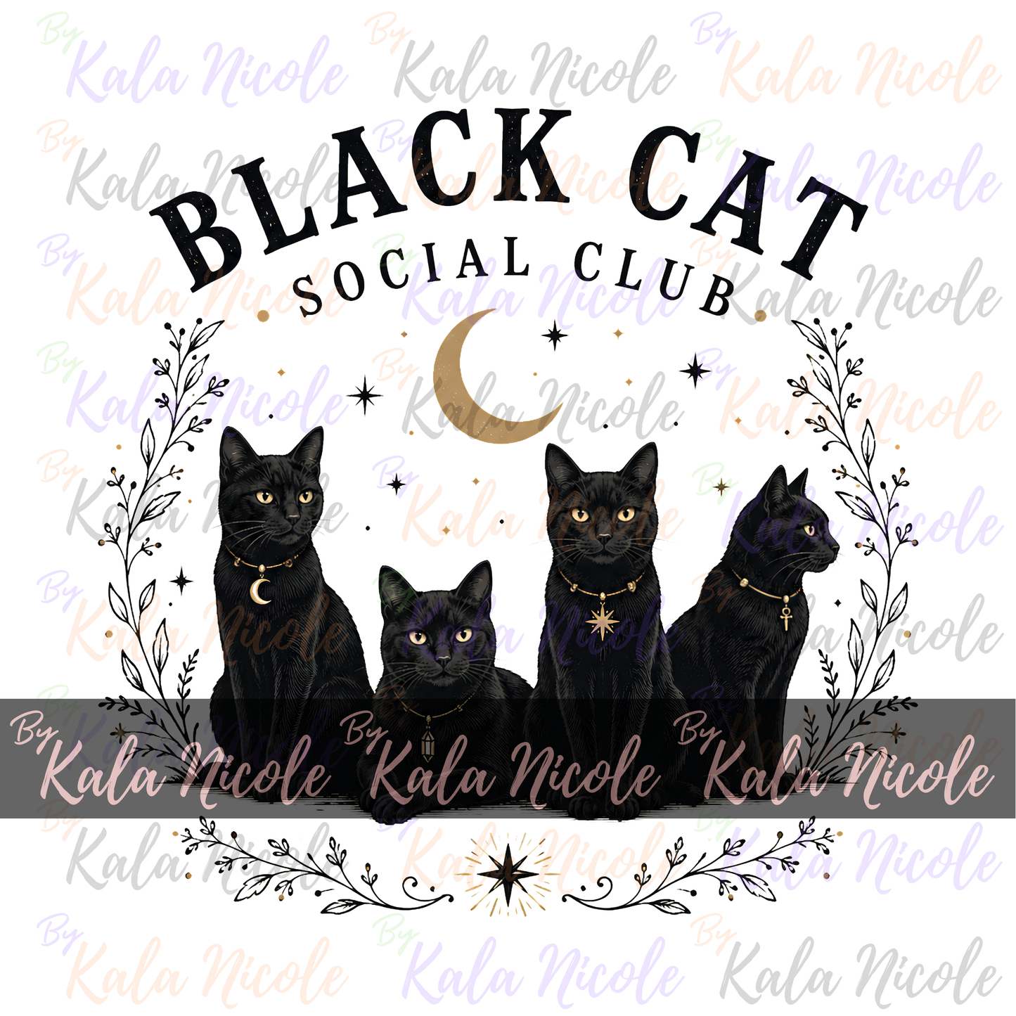 Black Cat Social Club PNG