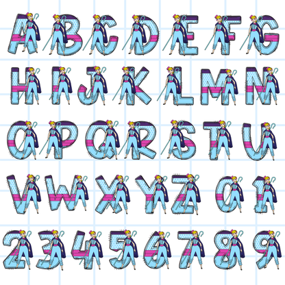Toy Story Alphabet PNG Bundle | ABC 123