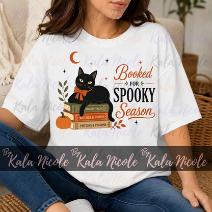 Black Cat PNG | Booked for Spooky Season PNG