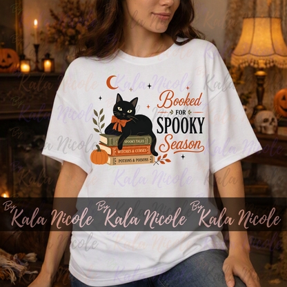 Black Cat PNG | Booked for Spooky Season PNG