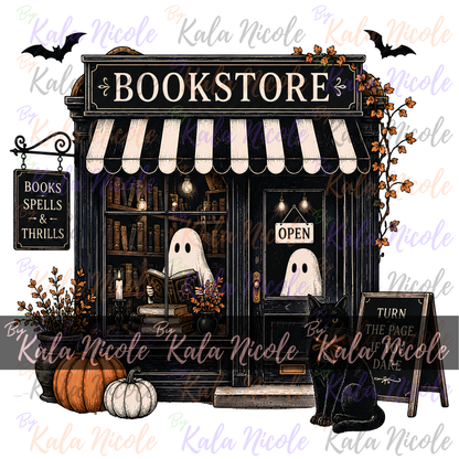 Spooky Bookstore PNG