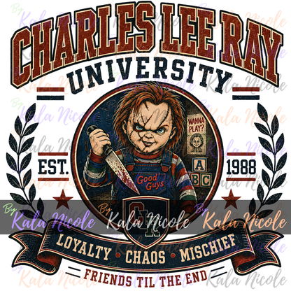 Charles Lee University PNG | Vintage College Horror PNG