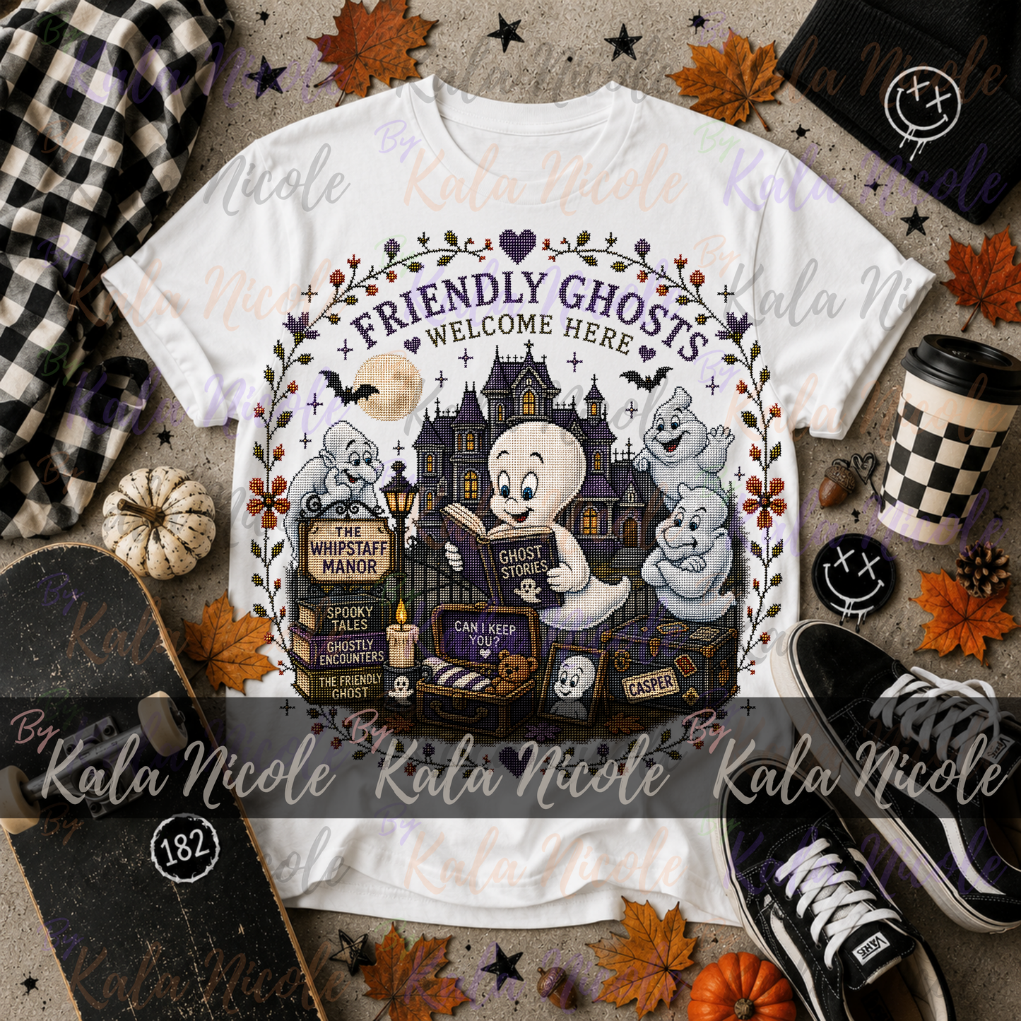 Casper Cross-Stitch PNG | The Friendly Ghost