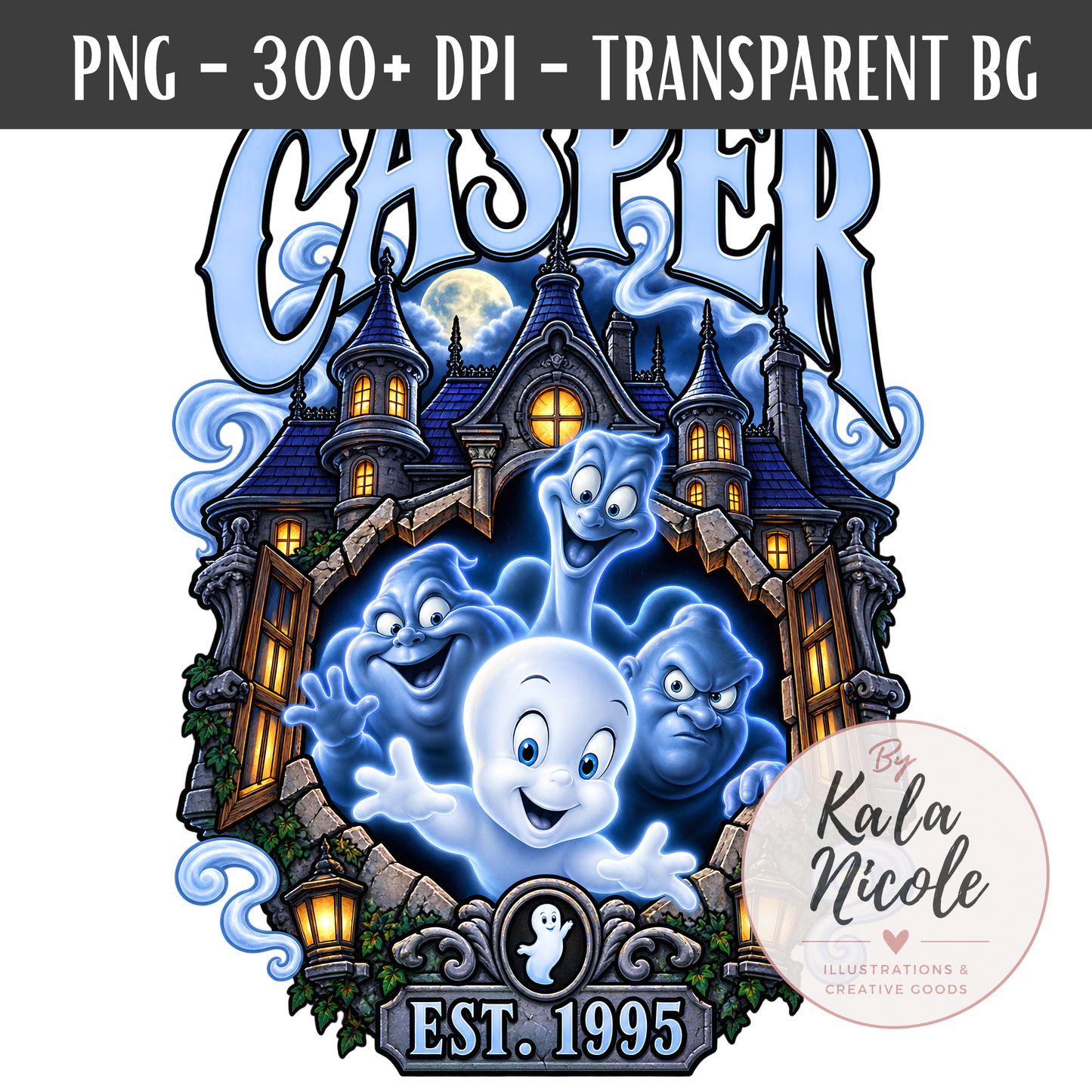 90s Spooky Movie Nostalgia PNG Bundle