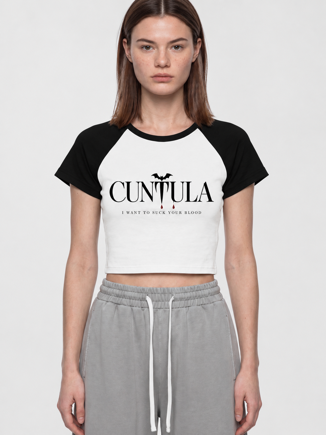 Cuntula Color Block Gothic Baby Tee