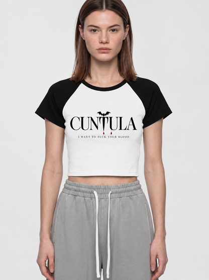 Cuntula Color Block Gothic Baby Tee