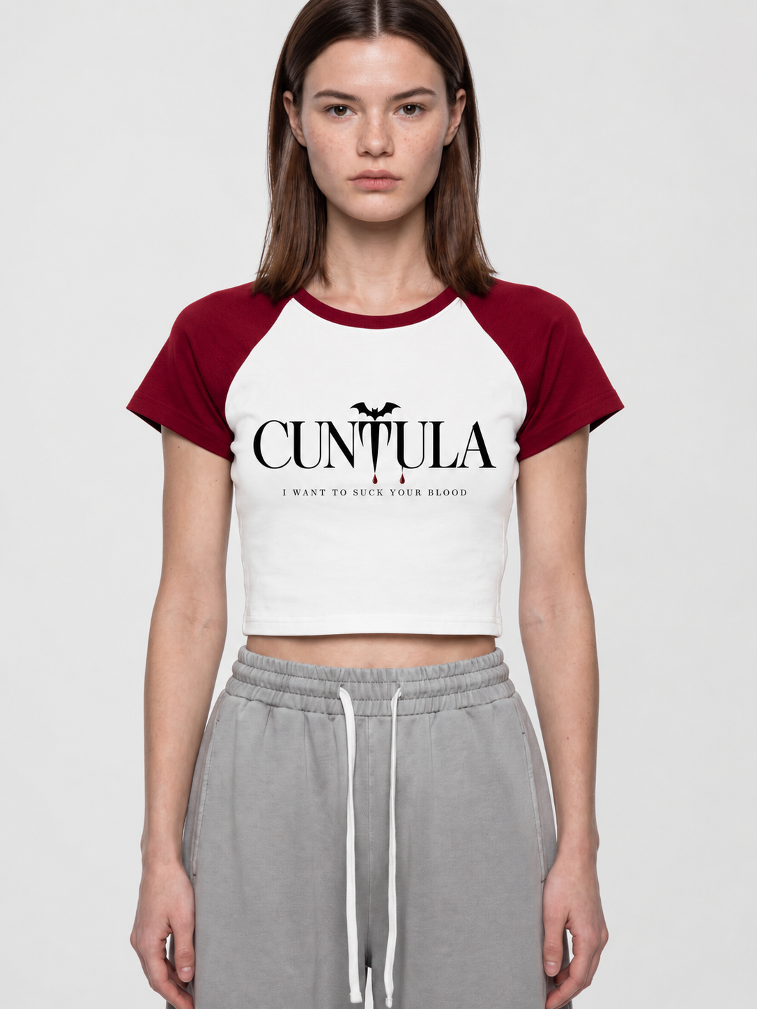 Cuntula Color Block Gothic Baby Tee