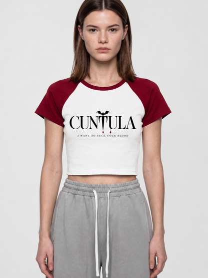 Cuntula Color Block Gothic Baby Tee