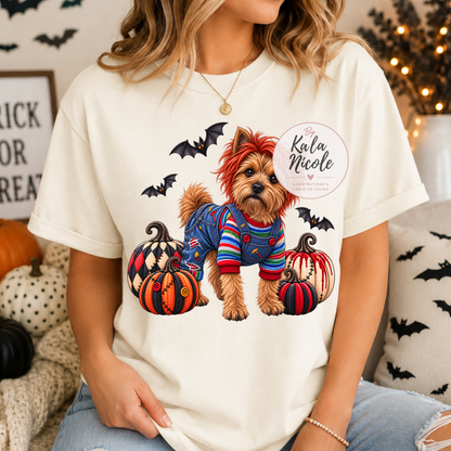Yorkshire Terrier Chucky Halloween PNG