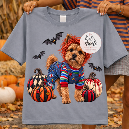 Yorkshire Terrier Chucky Halloween PNG