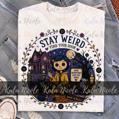Coraline Cross-Stitch PNG | Stay Weird