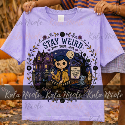 Coraline Cross-Stitch PNG | Stay Weird