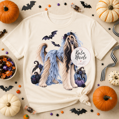 Afghan Hound Corpse Bride Halloween PNG