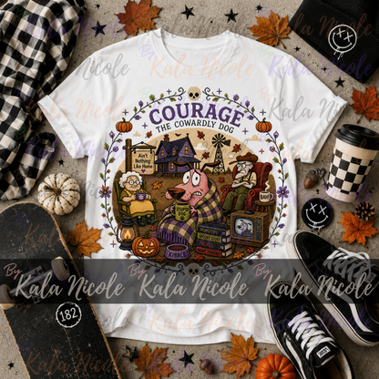 Courage the Cowardly Dog Cross-Stitch PNG | Fall Autumn