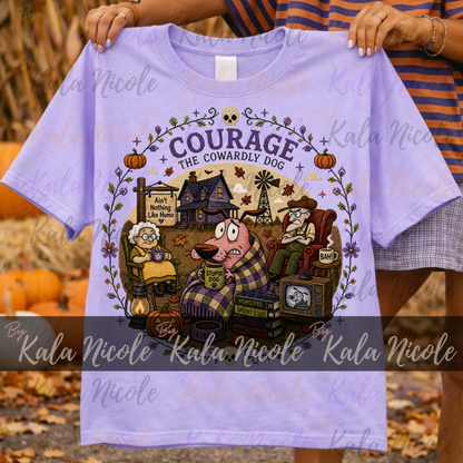 Courage the Cowardly Dog Cross-Stitch PNG | Fall Autumn