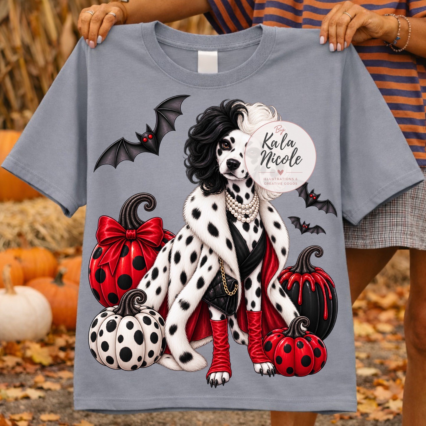 Dalmatian Cruella De Vil Halloween PNG