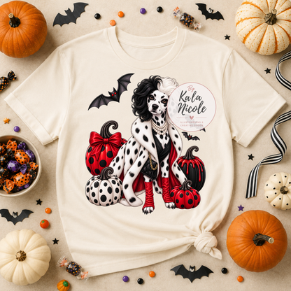 Dalmatian Cruella De Vil Halloween PNG