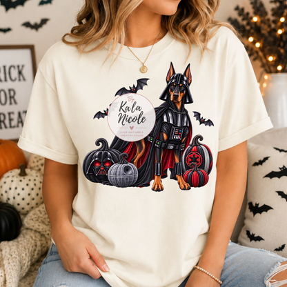 Doberman Darth Vader Halloween PNG