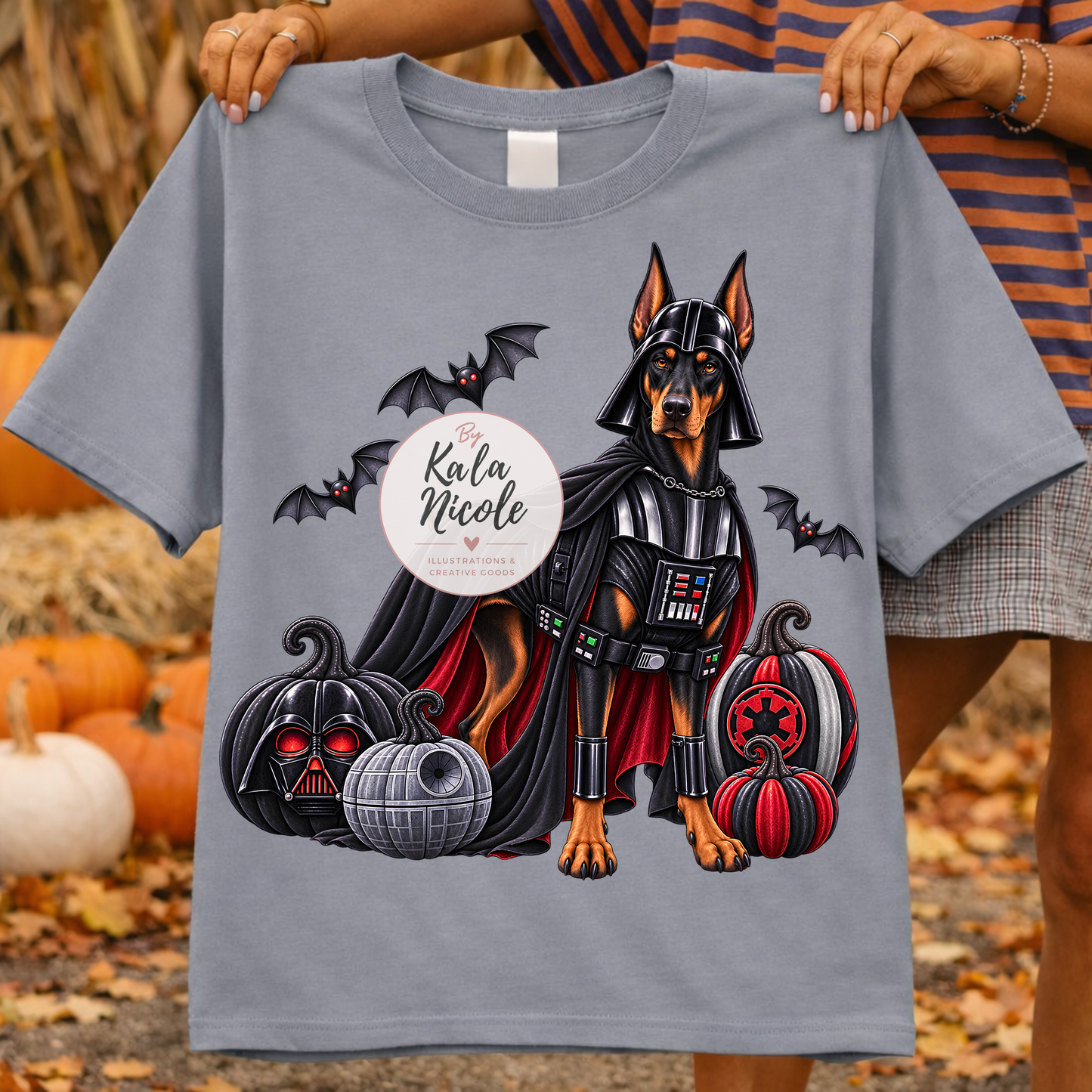 Doberman Darth Vader Halloween PNG