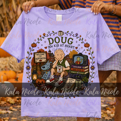 Doug Fall Cross-Stitch PNG | 90s Kid