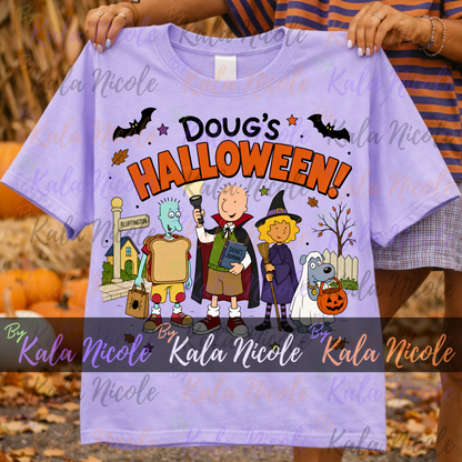 90s Cartoon Doug's Halloween PNG