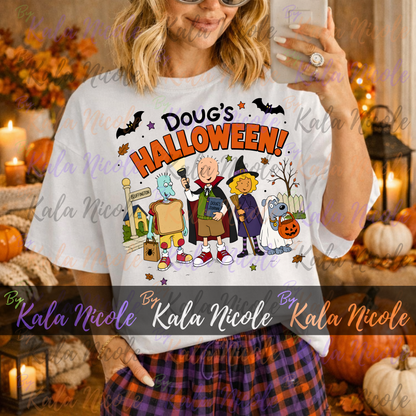 90s Cartoon Doug's Halloween PNG