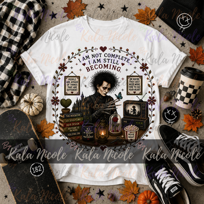 Edward Scissorhands Cross-Stitch PNG | I Am Still Becoming