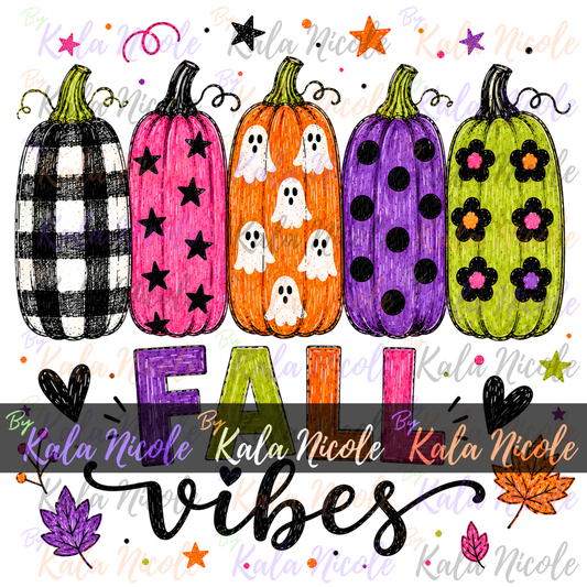 Fall Vibes PNG Bundle | Trendy Fall PNG | Cute Pumpkin Clipart (Digital Download)