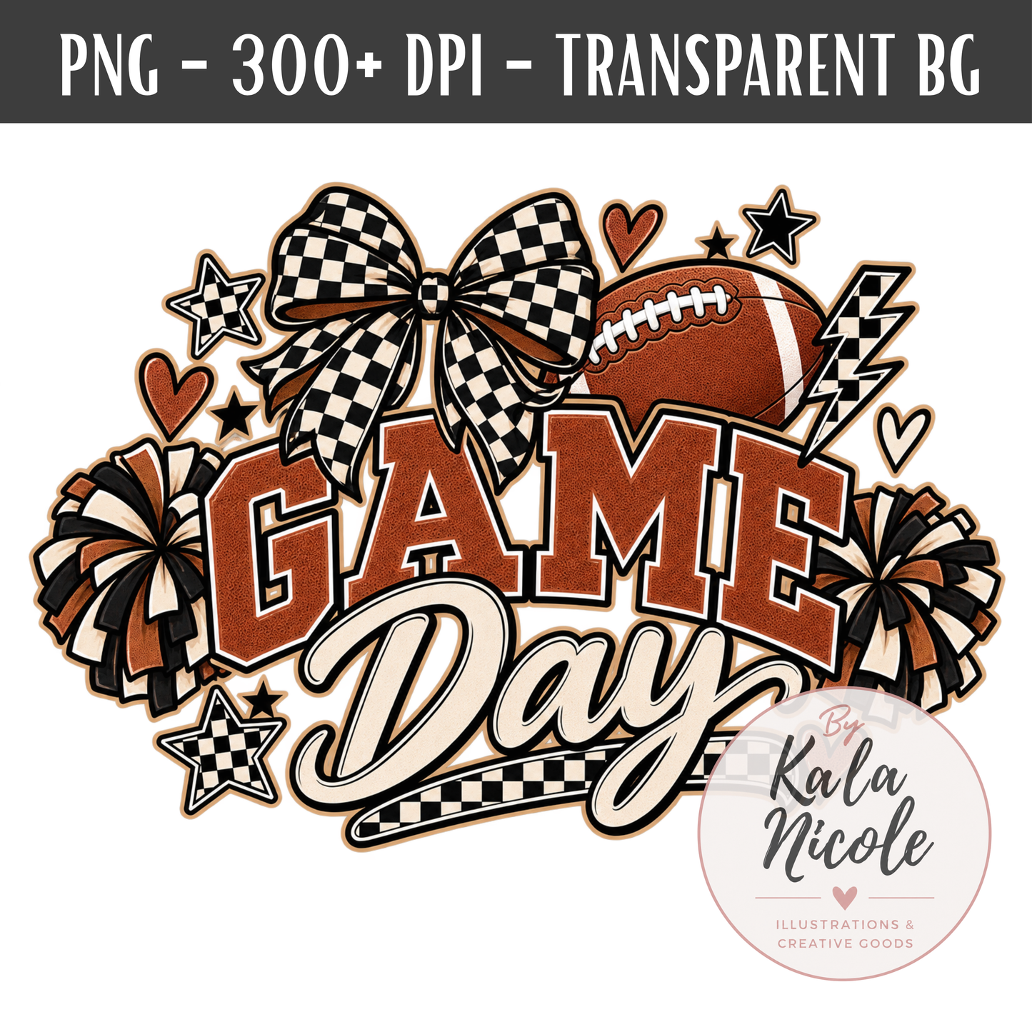 Football Mama Game Day Checker PNG