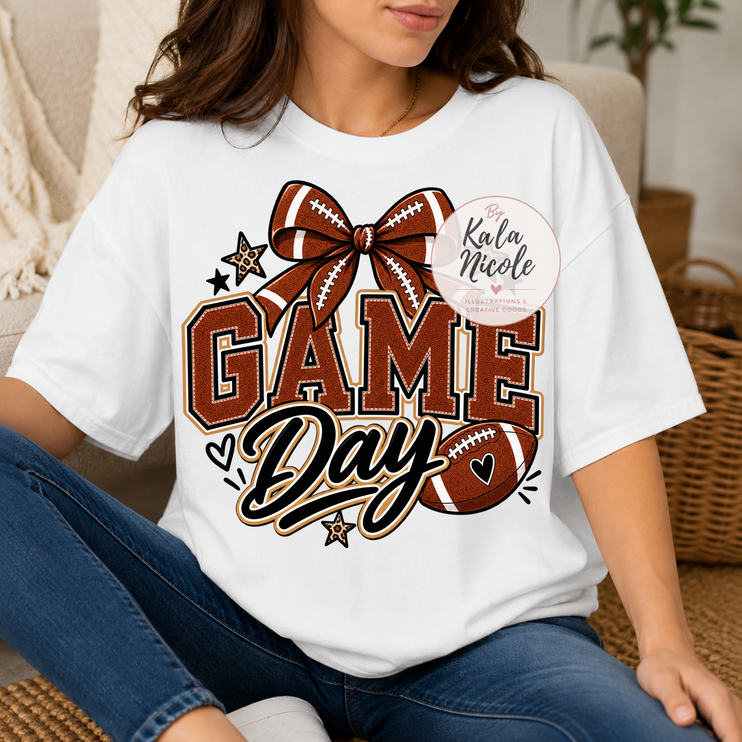 Football Mama Leopard Print Game Day PNG