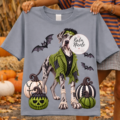 Great Dane Frankenstein Halloween PNG
