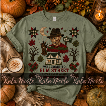 Horror Nightmare Quilt PNG | Freddy Krueger