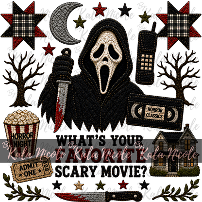 Horror Scream Quilt PNG | Ghostface