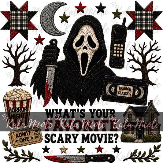 Horror Scream Quilt PNG | Ghostface