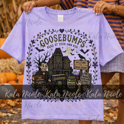 Goosebumps Cross-Stitch PNG | Read At Your Own Risk