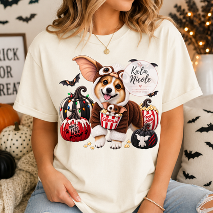 Corgi Gizmo Gremlins Halloween PNG