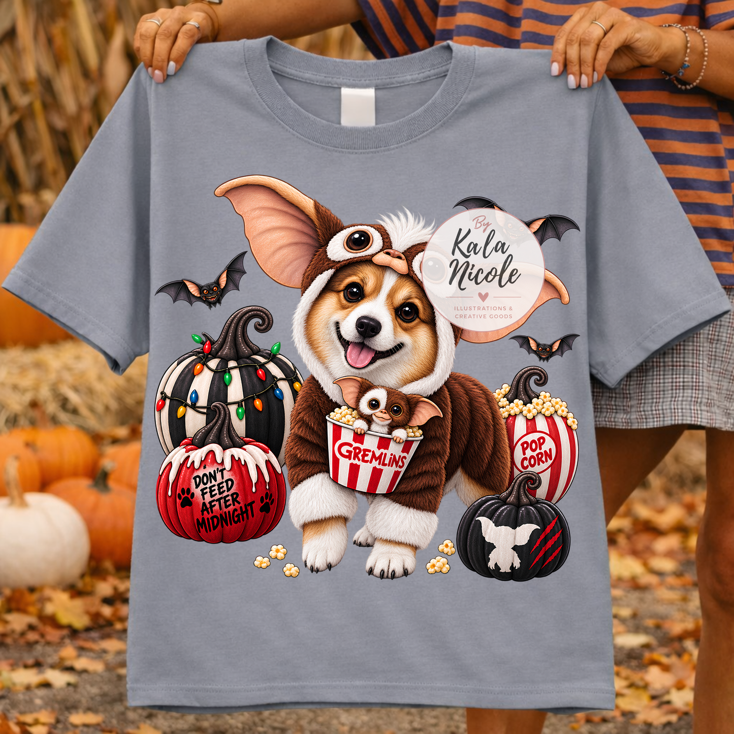 Corgi Gizmo Gremlins Halloween PNG
