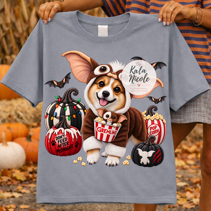 Corgi Gizmo Gremlins Halloween PNG