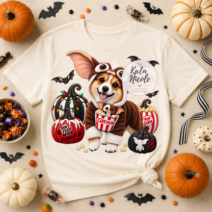 Corgi Gizmo Gremlins Halloween PNG