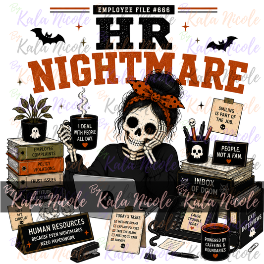 Corporate Humor Halloween PNG | HR Nightmare