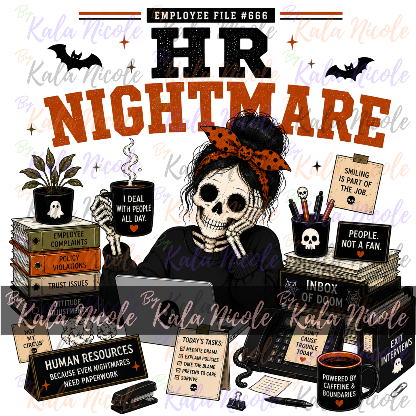 Corporate Humor Halloween PNG Bundle