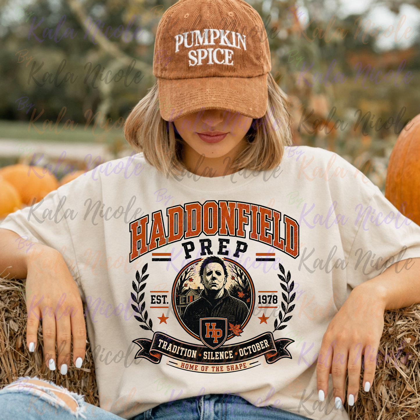 Haddonfield Prep PNG | Vintage College Horror PNG