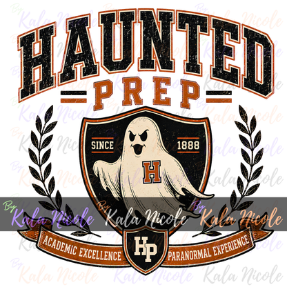 Haunted Prep PNG | Vintage College PNG