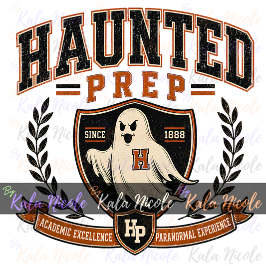 Haunted Prep PNG | Vintage College PNG